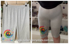 Load image into Gallery viewer, LADIES LONG LEG BIKER SHORTS - DTF PRINT ADD ON