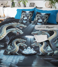 Load image into Gallery viewer, "THE HYDRA" WATER EDITION Available on Blanket/canvas print/cushion cover