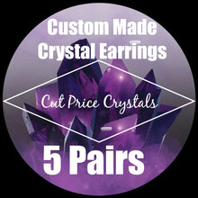 Load image into Gallery viewer, 5pairs CRYSTAL EARRINGS - Choose beads on TikTok live