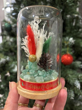 Load image into Gallery viewer, CRYSTAL TERRARIUM SMALL SIZE- CHRISTMAS FLORALS + JADE CRYSTAL