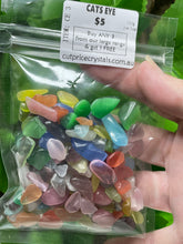 Load image into Gallery viewer, CRYSTAL CHIPS - COMMON RANGE in various natural minerals - 100 gram bag - Buy Any 3 get 1 FREE