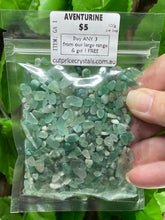 Load image into Gallery viewer, CRYSTAL CHIPS - COMMON RANGE in various natural minerals - 100 gram bag - Buy Any 3 get 1 FREE