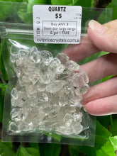 Load image into Gallery viewer, CRYSTAL CHIPS - COMMON RANGE in various natural minerals - 100 gram bag - Buy Any 3 get 1 FREE
