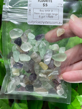 Load image into Gallery viewer, CRYSTAL CHIPS - COMMON RANGE in various natural minerals - 100 gram bag - Buy Any 3 get 1 FREE