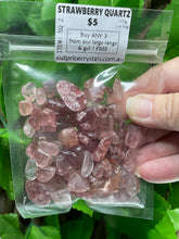 Load image into Gallery viewer, CRYSTAL CHIPS - COMMON RANGE in various natural minerals - 100 gram bag - Buy Any 3 get 1 FREE