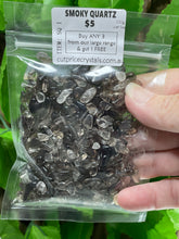 Load image into Gallery viewer, CRYSTAL CHIPS - COMMON RANGE in various natural minerals - 100 gram bag - Buy Any 3 get 1 FREE