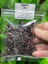 Load image into Gallery viewer, CRYSTAL CHIPS - COMMON RANGE in various natural minerals - 100 gram bag - Buy Any 3 get 1 FREE