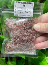Load image into Gallery viewer, CRYSTAL CHIPS - COMMON RANGE in various natural minerals - 100 gram bag - Buy Any 3 get 1 FREE