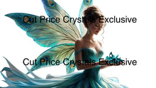 Load image into Gallery viewer, FLEECE BLANKET “PEACOCK WING” Brunette Girl
