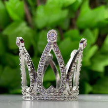 Load image into Gallery viewer, CROWN SPHERE HOLDER SMALL - GOLD OR SILVER
