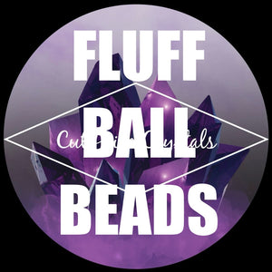 26 COLOUR VARIATIONS FLUFFY BEADS FOR DIY BEADABLE PRODUCTS - 3pcs