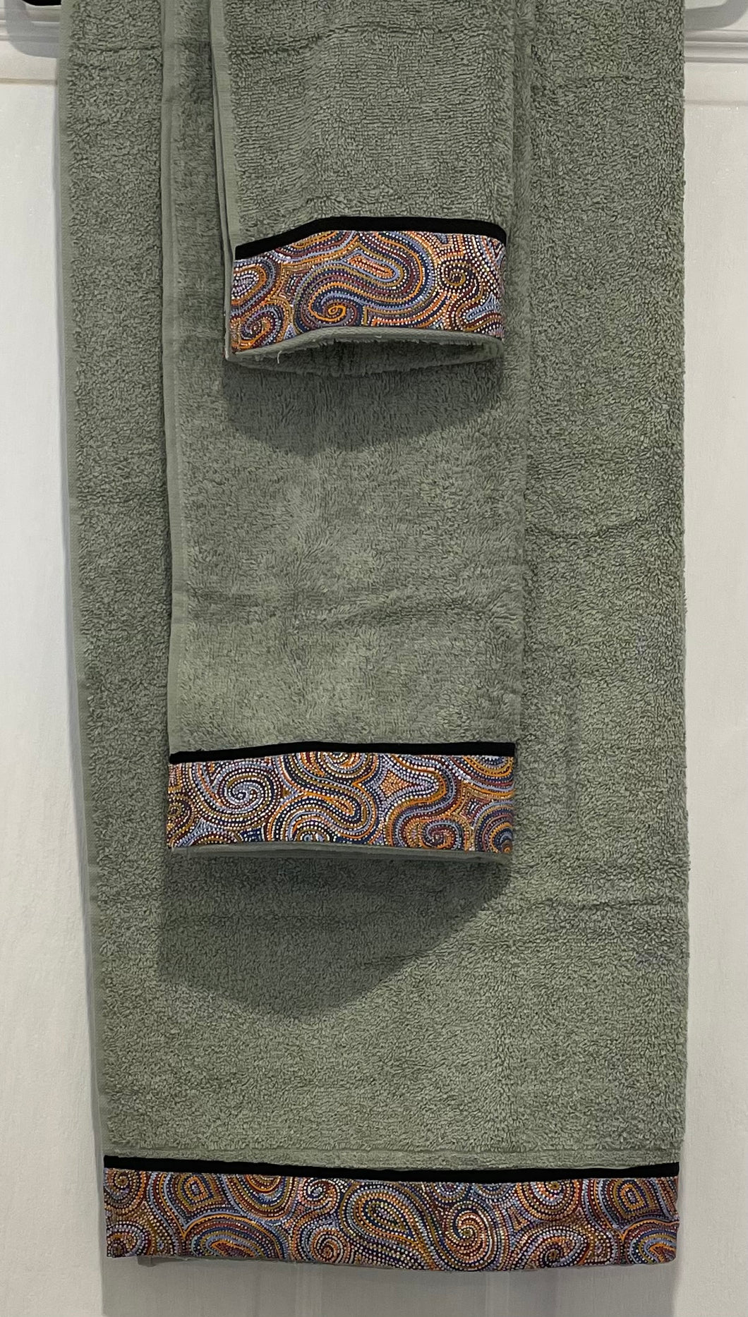 3pc BATH TOWEL SETS 5 designs available