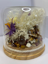 Load image into Gallery viewer, MOOKAITE CRYSTAL - FLORAL TERRARIUM MEDIUM SIZE

