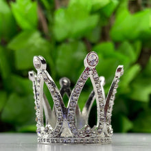 Load image into Gallery viewer, CROWN SPHERE HOLDER SMALL - GOLD OR SILVER
