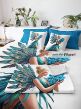 Load image into Gallery viewer, CUSHION COVERS “PEACOCK WING” OG GIRL
