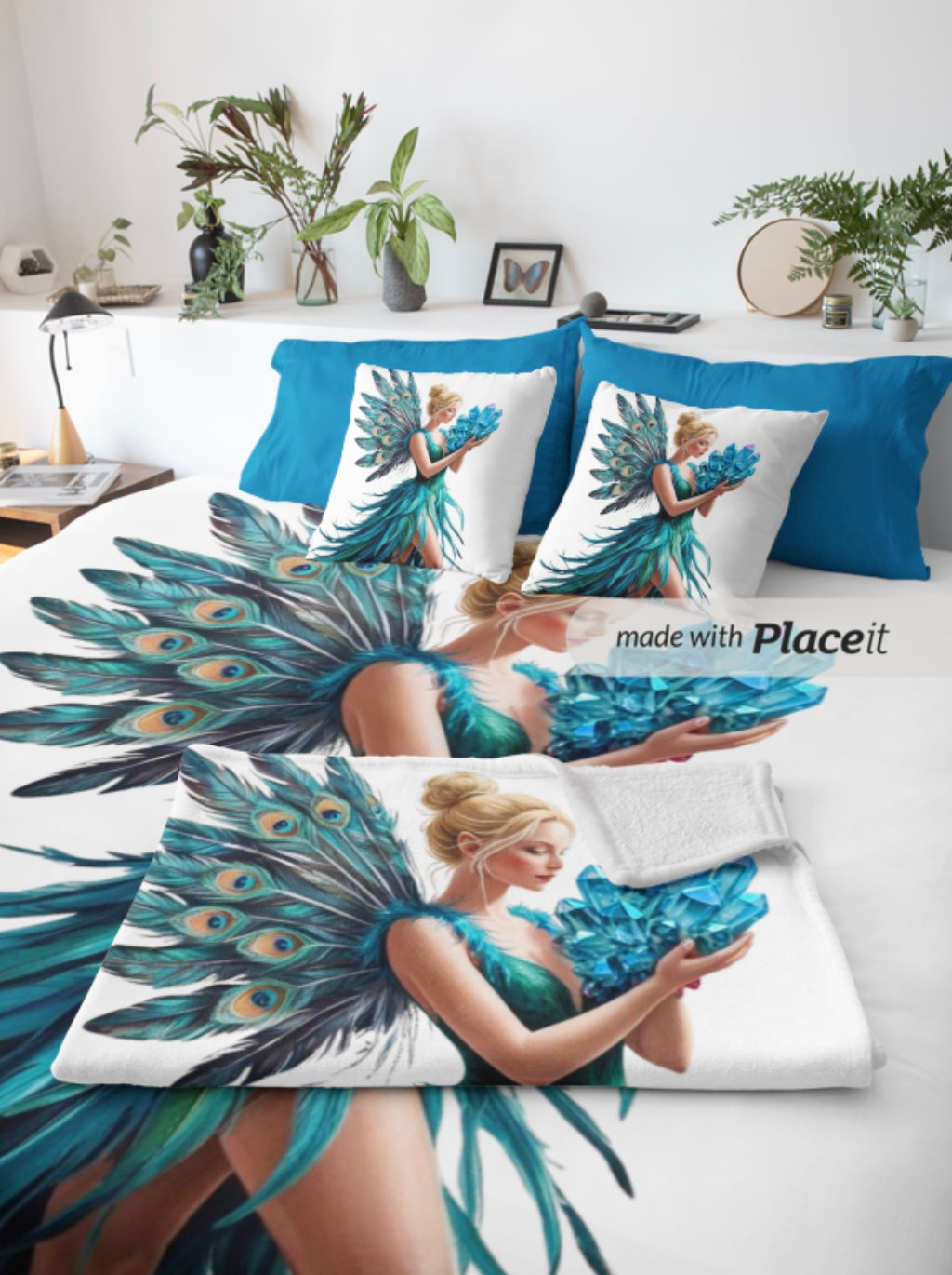 CUSHION COVERS “PEACOCK WING” OG GIRL
