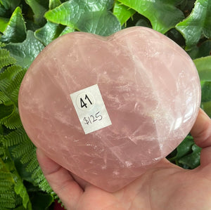 ROSE QUARTZ HEART CARVING