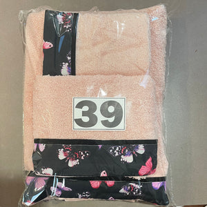3pc BATH TOWEL SETS 5 designs available
