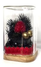 Load image into Gallery viewer, OBSIDIAN CRYSTAL - FLORAL TERRARIUM MINI SIZE
