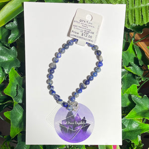 Sodalite Natural Crystal Wristlet