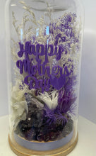 Load image into Gallery viewer, AMETHYST CRYSTAL MOTHERS DAY CRYSTAL FLORAL TERRARIUM LARGE SIZE
