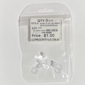 5pcs ACRYLIC KEYCHAIN ATTACHMENT for