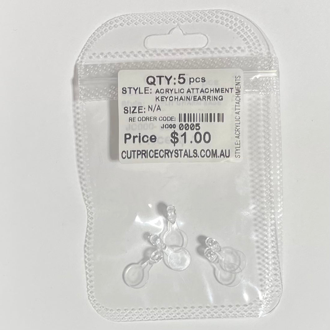 5pcs ACRYLIC KEYCHAIN ATTACHMENT for