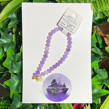 Load image into Gallery viewer, Purple Chalcedony (Colour Enhanced) Natural Crystal Wristlet
