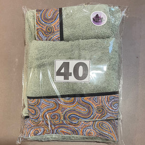 3pc BATH TOWEL SETS 5 designs available