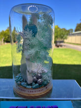 Load image into Gallery viewer, CRYSTAL TERRARIUM LARGE SIZE - PHEONIX STONE + AMAZONITE CRYSTALS
