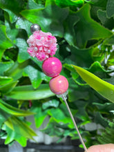 Load image into Gallery viewer, Pink Butterfly Flower Ball Glitter Poker
