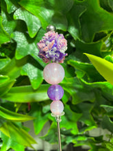 Load image into Gallery viewer, Purple/Pink Butterfly Flower Ball Glitter Poker
