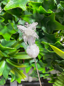 Butterfly White Rose Glitter Poker