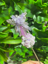 Load image into Gallery viewer, Butterfly Purple Rose Glitter Poker
