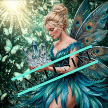 Load image into Gallery viewer, CUSHION COVER “PEACOCK WING” Teal Butterfly GIRL
