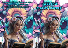 Load image into Gallery viewer, LIVE SALE CLAIMS TRACKER©️A5 NOTEBOOK Spiral Bound 20 pages
