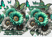 Load image into Gallery viewer, LIVE SALE CLAIMS TRACKER©️A5 NOTEBOOK Spiral Bound 20 pages
