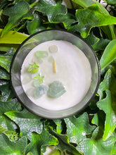 Load image into Gallery viewer, Fluorite Crystal - Lime Coconut Scented Candle
