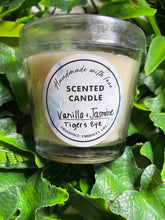 Load image into Gallery viewer, Tigers Eye Crystal - Vanilla Jasmine Scented Candle
