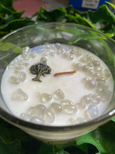 Load image into Gallery viewer, Moonstone Crystal - Vanilla Jasmine Scented Candle
