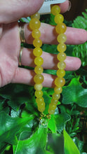 Load and play video in Gallery viewer, Yellow Jade Natural Crystal Wristlet

