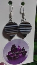 Load and play video in Gallery viewer, BOTSWANA BANDED AGATE 925 SILVER EARRING
