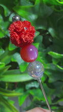 Load and play video in Gallery viewer, Orange Flower Ball Glitter Poker
