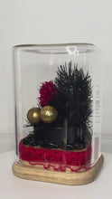 Load and play video in Gallery viewer, OBSIDIAN CRYSTAL - FLORAL TERRARIUM MINI SIZE
