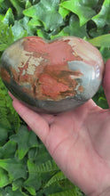 Load and play video in Gallery viewer, POLYCHROME JASPER HEART CARVING
