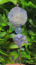 Load and play video in Gallery viewer, Baby Blue Luminous Resin Flower Glitter Poker
