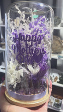 Load and play video in Gallery viewer, AMETHYST CRYSTAL MOTHERS DAY CRYSTAL FLORAL TERRARIUM LARGE SIZE
