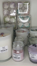 Load and play video in Gallery viewer, SMALL SCENTED SINGLE WICK CANDLES - INFUSED WITH CRYSTALS
