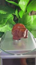 Load and play video in Gallery viewer, TURTLE CARVING RED JASPER
