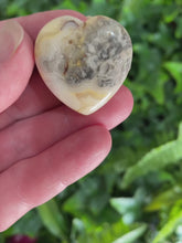 Load and play video in Gallery viewer, HEART CARVING - CRAZY LACE AGATE
